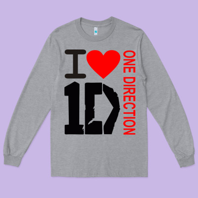One Direction Long Sleeve Tee Designed By Designpulse