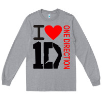 Heather Grey one direction Long Sleeve Tee - DesignPulse