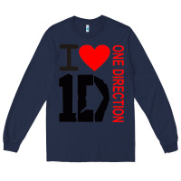 Navy one direction Long Sleeve Tee - DesignPulse