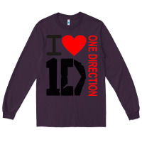 Plum one direction Long Sleeve Tee - DesignPulse