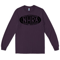 Plum nhra oval Long Sleeve Tee - DesignPulse