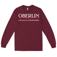Burgundy oberlin, conservatory of music Long Sleeve Tee - DesignPulse