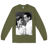 Army Green humphrey bogart Long Sleeve Tee - DesignPulse