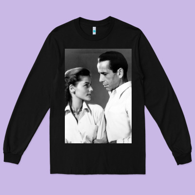 Humphrey Bogart Long Sleeve Tee Designed By Designpulse