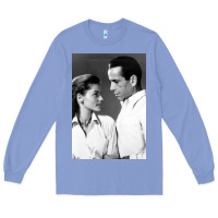 Colony Blue humphrey bogart Long Sleeve Tee - DesignPulse