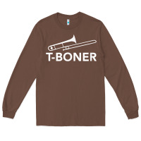 Chestnut funny trombone funny t boner funny t boner tboner Long Sleeve Tee - DesignPulse