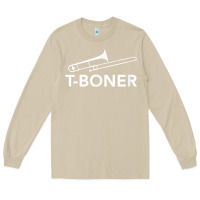 Mushroom funny trombone funny t boner funny t boner tboner Long Sleeve Tee - DesignPulse