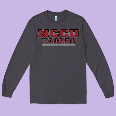 North Carolina Central Long Sleeve Tee Designed By Designpulse
