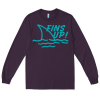 Plum fins up jimmy Long Sleeve Tee - DesignPulse