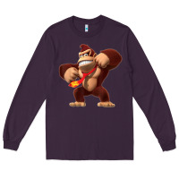 Plum Donkey Kong 3D Poster Long Sleeve Tee - DesignPulse