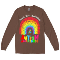 Chestnut autism awareness month t  shirt autism awareness rainbow accept unders Long Sleeve Tee - DesignPulse