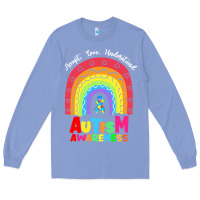 Colony Blue autism awareness month t  shirt autism awareness rainbow accept unders Long Sleeve Tee - DesignPulse