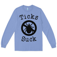 Colony Blue ticks suck shirt lyme disease gift green awareness ribbon Long Sleeve Tee - DesignPulse