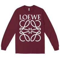 Burgundy loewe Long Sleeve Tee - DesignPulse