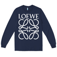 Navy loewe Long Sleeve Tee - DesignPulse