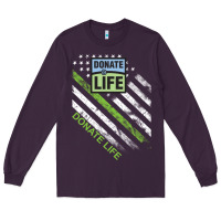 Plum donate life Long Sleeve Tee - DesignPulse