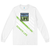 White donate life Long Sleeve Tee - DesignPulse