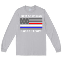 Moon Dust police fire ems first responder american flag firefighter t shirt Long Sleeve Tee - DesignPulse
