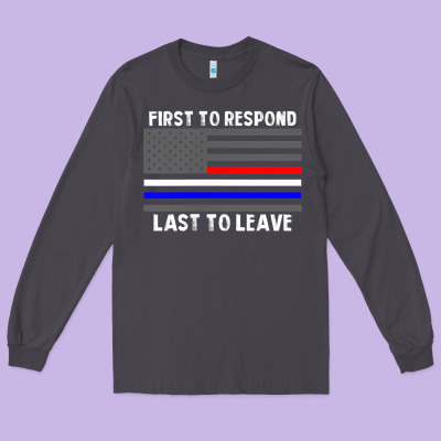 Police Fire Ems First Responder American Flag Firefighter T Shirt Long Sleeve Tee Designed By Designpulse