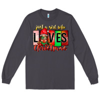 Smoke just a girl who loves christmas Long Sleeve Tee - CowhideDigitalArt
