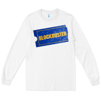 White blockbuster Long Sleeve Tee - DesignPulse