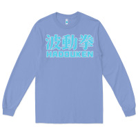Colony Blue hadouken street arcade fighter retro ryu gaming funny Long Sleeve Tee - DesignPulse