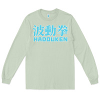 Matcha hadouken street arcade fighter retro ryu gaming funny Long Sleeve Tee - DesignPulse