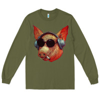 Army Green Blodwyn pig Long Sleeve Tee - DesignPulse