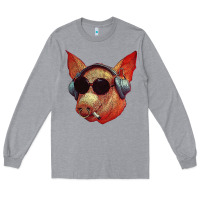 Heather Grey Blodwyn pig Long Sleeve Tee - DesignPulse
