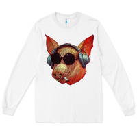 White Blodwyn pig Long Sleeve Tee - DesignPulse
