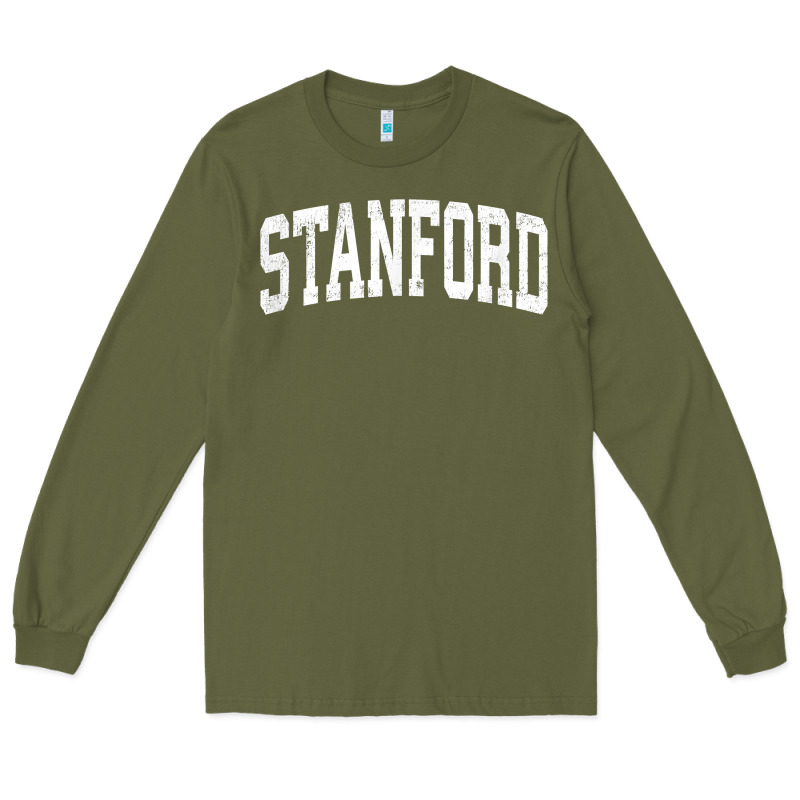 Stanford California Ca Vintage Athletic Sports Design T Shirt Long Sleeve Tee by DesignPulse | Teevron