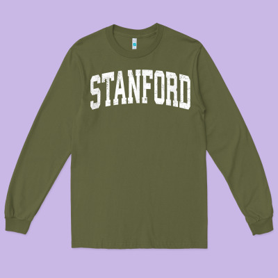 Stanford California Ca Vintage Athletic Sports Design T Shirt Long Sleeve Tee Designed By Designpulse