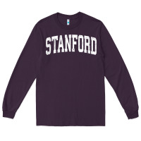 Plum stanford california ca vintage athletic sports design t shirt Long Sleeve Tee - DesignPulse