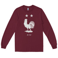 Burgundy FFF Two Stars Long Sleeve Tee - DesignPulse