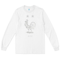 White FFF Two Stars Long Sleeve Tee - DesignPulse