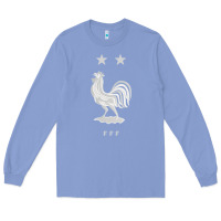 Colony Blue FFF Two Stars Long Sleeve Tee - DesignPulse