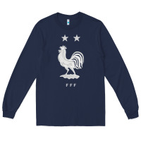 Navy FFF Two Stars Long Sleeve Tee - DesignPulse