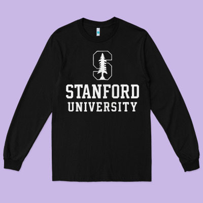 Stanford University Logo Long Sleeve Tee Designed By Designpulse