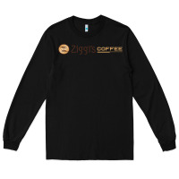 Black ziggi's coffee Long Sleeve Tee - DesignPulse