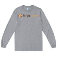 Heather Grey ziggi's coffee Long Sleeve Tee - DesignPulse