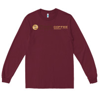 Burgundy ziggi's coffee Long Sleeve Tee - DesignPulse