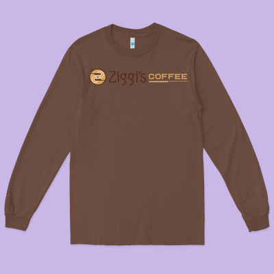 Ziggi's Coffee Long Sleeve Tee Designed By Designpulse