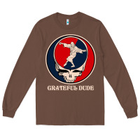 Chestnut grateful dude Long Sleeve Tee - DesignPulse