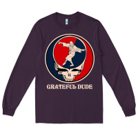 Plum grateful dude Long Sleeve Tee - DesignPulse