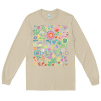 Mushroom cute birds t  shirt birds and blooms   cute floral pattern by cecca de Long Sleeve Tee - DesignPulse