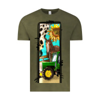 Vintage Olive farm life alphabet lowercase letters l Vintage Tee - BundleAndBundleShop
