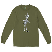 Army Green vintage wizard of oz tinman Long Sleeve Tee - DesignPulse