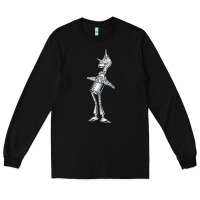Black vintage wizard of oz tinman Long Sleeve Tee - DesignPulse