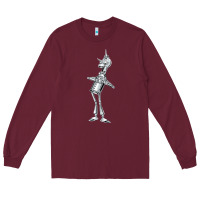 Burgundy vintage wizard of oz tinman Long Sleeve Tee - DesignPulse