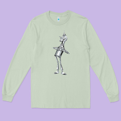 Vintage Wizard Of Oz Tinman Long Sleeve Tee Designed By Designpulse